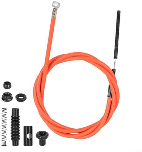 HomeVortex Câble de frein pour trottinette électrique, câble métallique de 134 cm pour Xiaomi 4 Lite 2ème génération - Pièce de rechange orange résistant à l'usure facile à installer
