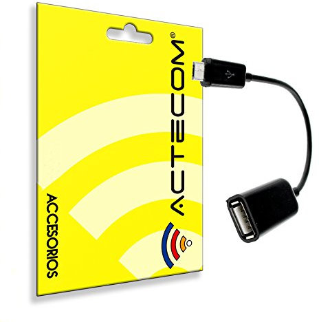 actecom® Adaptador Micro USB Macho OTG A USB Hembra Universal Smartphone Tablet