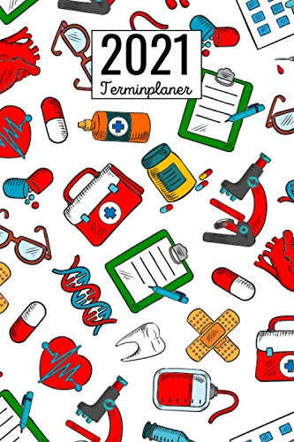 Terminplaner 2021: Kalender A5 2021 Wochenplaner , Wochenkalender 2021 Monatsplaner , 1 woche 2 seiten, medizinisch Terminkalender 2021 , Geschenke für Krankenschwester , Arzt