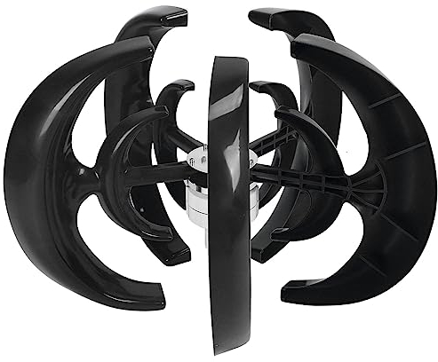 Generador de turbina eólica 1200W 5 aspas Motor de turbina eólica con controlador de carga Kit de generador de turbina eólica para barco Monitorización de jardín marino negro(48v)