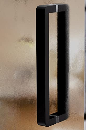 Extra lange Türgriffe für Glas-Holz-Metalltüren, runde Ecke des Haltegriffs mit Montagezubehör, Paargriffe aus strapazierfähigem Edelstahl (Color : Gold, Size : 122.5cm/48 1/4) (Black 142.5cm/56.5c