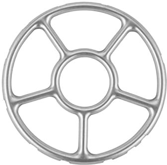 1 Piece Pot Stand Alloy Multi-Function Gas Ring Reducer Trivet Reducer Ring Holder for Cooker Heat Simmer Coffee Pots(6 Inch)