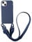 CQUUKOI for iPhone 14 Pro,Crossbody Phone Case with Lanyard Cute Soft Silicone Case with Adjustable Shoulder Strap Shockproof Protector for Women Girls Brick Blue