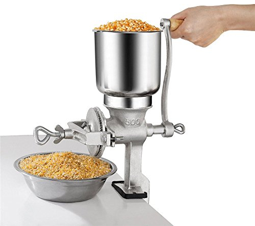 WXHN Molienda Manual Miller Maíz Grano Trigo Especias Maíz Trituradora Molino Máquina Herramienta Hierro Fundido Grano Pimienta Ajo Molino de Malta Molinillo de Trigo Fábrica de Cerveza
