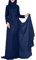 Muslimische Hochzeitskleider für Frauen,Fischschwanz Pailletten Abaya Islamic Dubai Middle East Türkei Kaftan Kleid