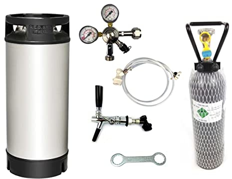 NC Keg Zapfset mit 19 Liter mit Ball Lock Corny Keg Bier zapfen Zapfanlage