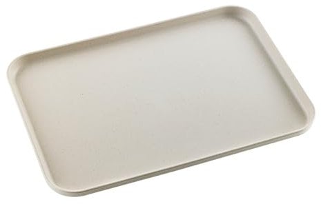 PackNwood 294WPL3826- HUSKLY Reusable tray beige husk composite -wheat straw dinnerware sets-lunch tray-disposable food trays-cafeteria trays-lap trays for adults eating-food tray-L:15” W:10.5”| 20pcs