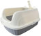 De Bishops, Cat Litter Tray with High Sides Removable Rim and Scoop. BPA Free, Sturdy Cat litter box, L50 x W38 x H27 cm, DBCL-10, Gray