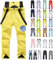 Skihose Damen - Skianzug Schneehose Herren Wasserdicht Snowboardhose Damen Winter Skihose 50 48 Mädchen Große Größen Kurzgröße Mit Hosenträger Männer Gefüttert Matschhose