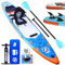Tabla Hinchable de Paddle Surf, Incluye Asiento de Kayak, Aleta Desmontable, Doble Remo Ajustable, Kit de Reparación, 330 x 76 x 15 cm, Capacidad de Carga hasta 150 kg