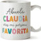 MUGFFINS Tazas Personalizadas para ABUELA - En Español - Persona favorita_Abuela - 11 oz / 330 ml - Regalo personalizable original y divertido