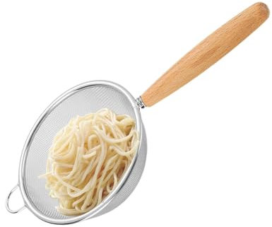 Cascos de malla de cocina: tamiz de acero inoxidable para cocinar, cocinar y preparar alimentos | Tamiz de harinero fino, tamiz de alambre portátil, coladores de alimentos para