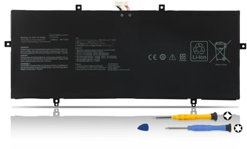 K KYUER 75Wh C22N2107 Laptop Battery for Asus ZenBook 14 OLED Q409 Q409Z Q409ZA BX3402 BX3402ZA BX3402VA UX3402 UX3402Z UX3402ZA UX3402V UX3402VA UM3402 UM3402Y UM3402YA UM3402YAR Flip OLED UP3404VA
