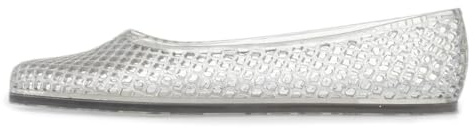 Lilley Womens Clear Jelly Cut Out Ballerina Shoe