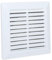Rejilla de ventilación de plástico ABS, mosquitera, Blanco, Conexión Ø125mm