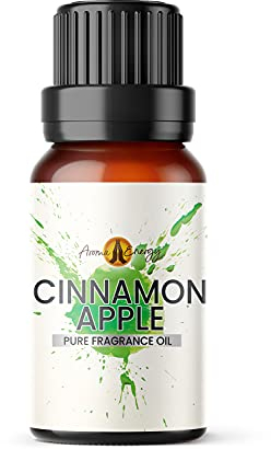 Cinnamon Apple Christmas Fragrance Oil, 10ml (Ideal for Aromatherapy, Oil Burner, Diffuser, Home Made Making, Potpourri, Candle, Soap, Slime, Bath Bomb, Air Freshener)