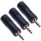 Keple 3.5 Male to 6.35 Female Stero Headphones Adapter Mini Headphone Plug Converter AUX Adaptor for Earphones Microphone Amplifier Music Player (1/8 jack to 1/4 Adaptor) pack of 3