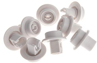 8x Korbrolle, Korbrollen Unterkorb passend für AEG Electrolux Spülmaschine von Juno, Matura, Privileg, Quelle - 5027905900/5, 5027905900