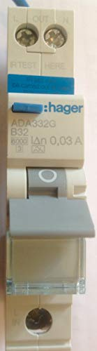 Hager ADA332G B32 Miniatur RCBO 32A Typ B 30mA 101299