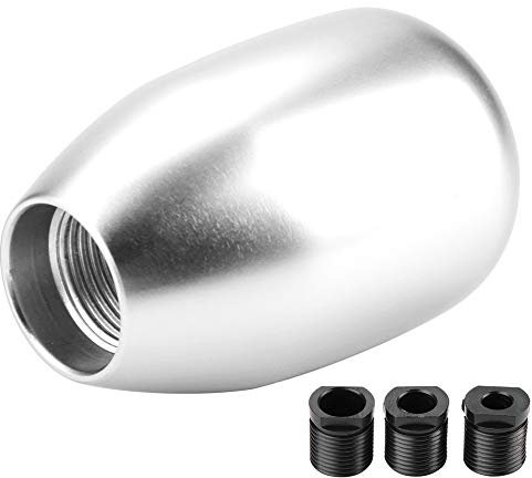 KIMISS Durable Gear Knob - 5 Speed Manual Lever with Universal Adapters for Car, Metal Construction, Smooth Finish
