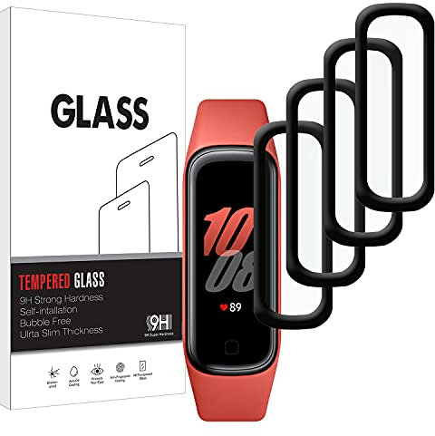 KELOLIN Pellicola Protettiva per Samsung Galaxy Fit 2 Facile da Installare [4 Pezzi], Copertura Completa, Curva 3D, Anti Graffio, HD Protezione Schermo Compatibile con Samsung Galaxy Fit 2