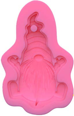 YAQINUO Portachiavi Gnomo Stampo in Resina Gnomo Fortunato Ciondolo Babbo Natale Stampo in Resina Silicone