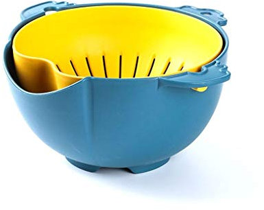 Plateau de fruits Fruit Basket Set - cuisine Fruit Bowl Set Porte-légumes décoratifs Support for pain, des collations, des ménages Articles de stockage Plat de fruits ( Color : Blue , Taille : Large )