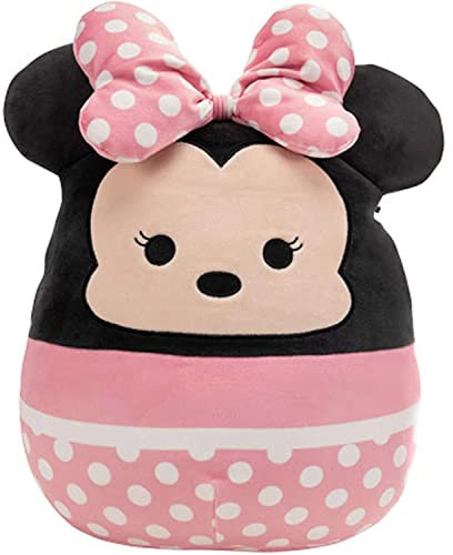 Squishmallows Official Kellytoy Disney Characters Squishy Soft Stuffed Plush Toy Animal (7 Inch, Minnie Mouse)