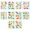 Dinosaur Temporary Tattoos for Boys,Girls,Kids,10 Sheets Kids Tattoos Waterproof Fake Tattoos Dinosaur Cartoon Tattoo Stickers for Children's Stick on Tattoos Dinosaur Theme Birthday Party Bag Filler