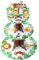 Nuenen Safari Cupcake Stand 3 Tier Jungle Theme Baby Shower Wild One 1st Birthday Decor Cupcake Holders Woodland Forest Wild Animals Theme Dessert Tower for Kids Party Supplies