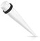 Dehnungsstab ACRYL 1,6-25 mm FARBWAHL Expander Taper Dehnstab (3,0 mm, Weiß)