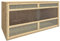 Festnight Terrarium Holz für Reptilien Amphibien Holzterrarium Spinnentiere Reptilienzuchtbox 100x47x47 cm