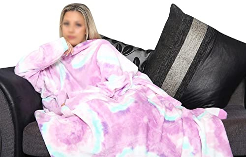 A2Z Unisex Mens Ladies Wearable Blanket - TV Blkt T.D Lilac Adult