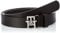 Tommy Hilfiger Damen Gürtel Logo 2,5 cm Ledergürtel, Schwarz (Black), 85 cm