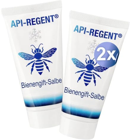 API-REGENT Die ECHTE Bienengift-Salbe - Kräuteröl-Salbe mit naturreinem Bienengift – natürliche Hautpflege – 2x 50ml