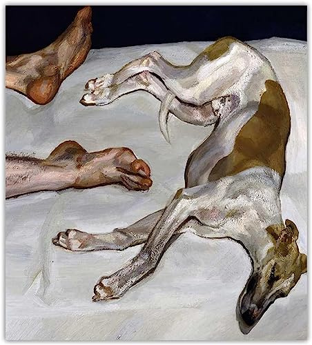 LVTFCO Lucian Freud Poster《Lucian Freud und Eli, 2009》Wandkunst Lucian Freud druckt Lucian Freud Leinwandgemälde für zu Hause Wandkunstdekor 60x70cmx1 Kein Rahmen