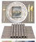 ARTAND Platzsets Abwaschbar 6er Set Vinyl Tischsets für Esstisch Küchen Platzset Dauerhaft PlatzdeckenTischzubehör -6er Set, 02 Karamell