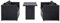 QJBSAVVA 3-TLG Garten-Lounge-Set, Schlafsessel mit Bettfunktion Bodensofa Sofa mit Schlaffunktion Schlafsofa Geeignet für Innenhof Parks Outdoor Flur mit Auflagen Poly Rattan Schwarz
