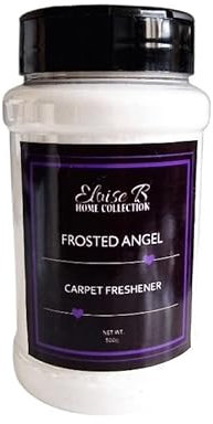 Highly Fragranced Carpet Freshener Powder, Long Lasting Multi-Purpose Home Freshening Powder (500g Shaker Bottle, Frosted Angel)
