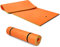 HOMASIS Matelas Flottant Piscine pour 4 à 6 Personnes,Tapis d'eau en Mousse XPE Enroulable, Hamac Adulte pour Bain de Soleil, Activités Nautiques,Mer, Lac, Charge 400 kg (Orange, 350 x 180 cm)