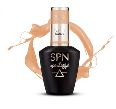 SPN Nails Professional 899 Peanut Butter Beige UV LaQ Gel Nail Polish 8ml, High Pigmentation, Medium Thick, Soak Off UV/LED Lamp, Quick-drying Salon-Lasting Manicure,Nail Art DIY at Home