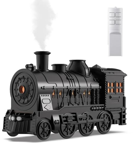 train diffuseur d huiles essentielles,Train Humidificateur,Humidificateur D'huile Essentielle Vintage,Diffuseur D'huiles Essentielles,300 Ml En Forme De Train Avec Télécommande,2 Modes D'éclairage