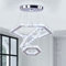 Cainjiazh Deckenleuchte Kristall Kronleuchter LED Deckenlampe Beleuchtung Dimmbar Modern Leuchter Wohnzimmerlampe Schlafzimmerlampe Lampe 3-Ringe Einstellbare Pendelleuchte für Küche, Flur