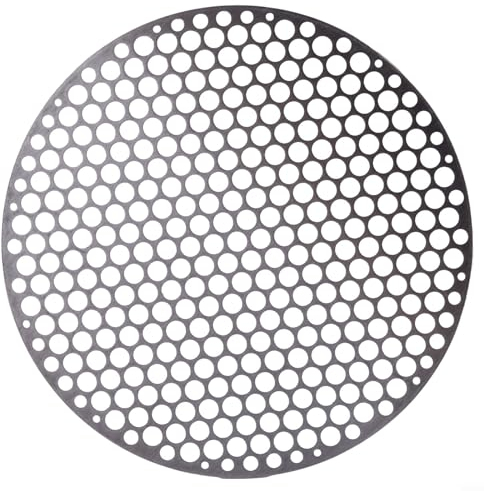 WIIYENA Rundes Grillnetz aus Edelstahl, Grillmatte, Karbonofen, Dampfnetz, Grillnetz, rundes Grillrost für Kohleofen (24 cm)