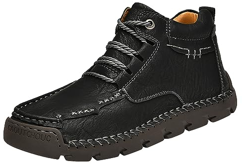 Generico Stivali Uomo Cowboy Stivali Gambale Largo 40 Cm Stivali Militari Uomo In Pelle Stivali Gomma Uomo Bassi 45 Stivali In Gomma Uomo Da Caccia Stivali Moto Donna Forma