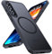 TOCOL für Samsung Galaxy S24 FE Hülle für Magsafe, Schutz in Militärqualität, Stoßfest Kratzfest Handyhülle für Galaxy S24 FE 5G Case, Schwarz