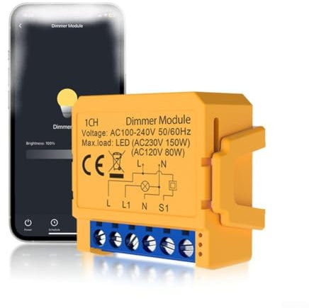 Smart Light Dimmer Switch, For Tuya For ZigBee Remote Access DIY Breaker Relay Switch Module, Voice Control, For Smart Home Ecosystem(1CH)