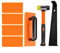 Besttoolifes Home Wood Floor Installation Tool Set Insert Right Angle Clamp Kit Double-headed Rubber Hammer For Wood, Laminate, MDF, Acrylic Flooring DIY Home Improvement Kit