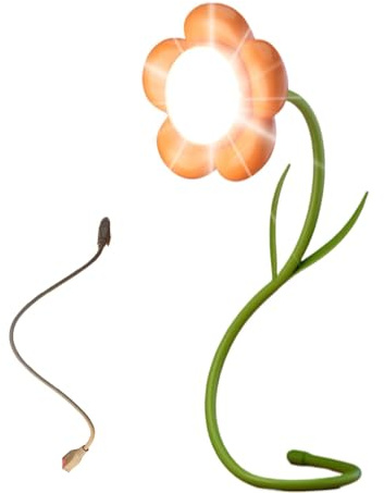 Flower Lamp, Adjustable Flower Lamp, 3 Levels Touch Night Light, Usb Powered Portable Wireless Touch Lamp, Soft Led Flower Lamp, Adorable Flower Lamp For Home Lighting, Bedroom & Student Room Decor