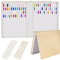 PH PandaHall 216 Nail Color Chart Display Nail Polish Display Book Nail Swatches Book with 240 False Nail Tips Manicure Practice Card Board Gel Polish Card Book for Nail Salons DIY Nail Supplies